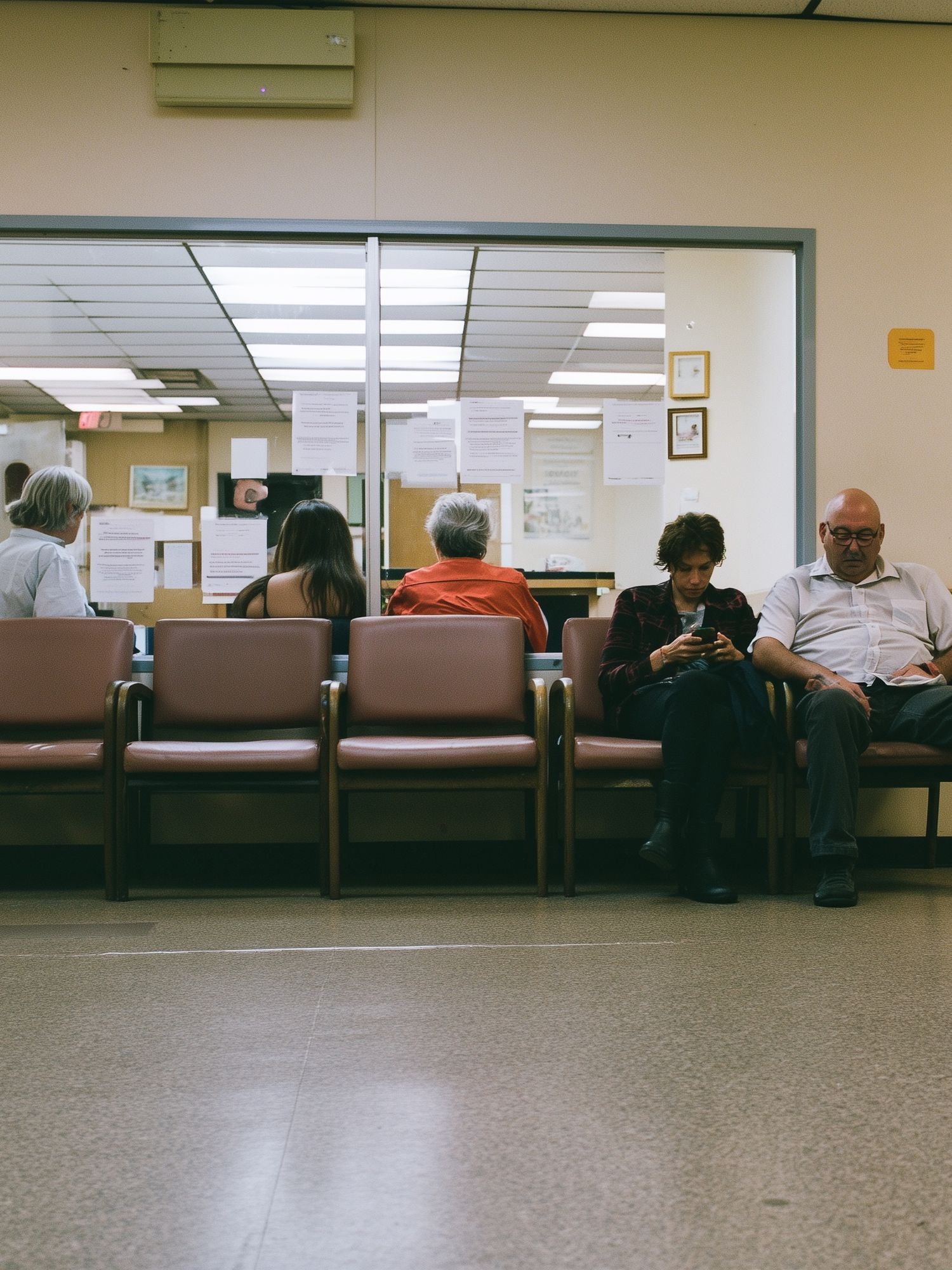 Waiting Room Scene Photography Poster. poster detail