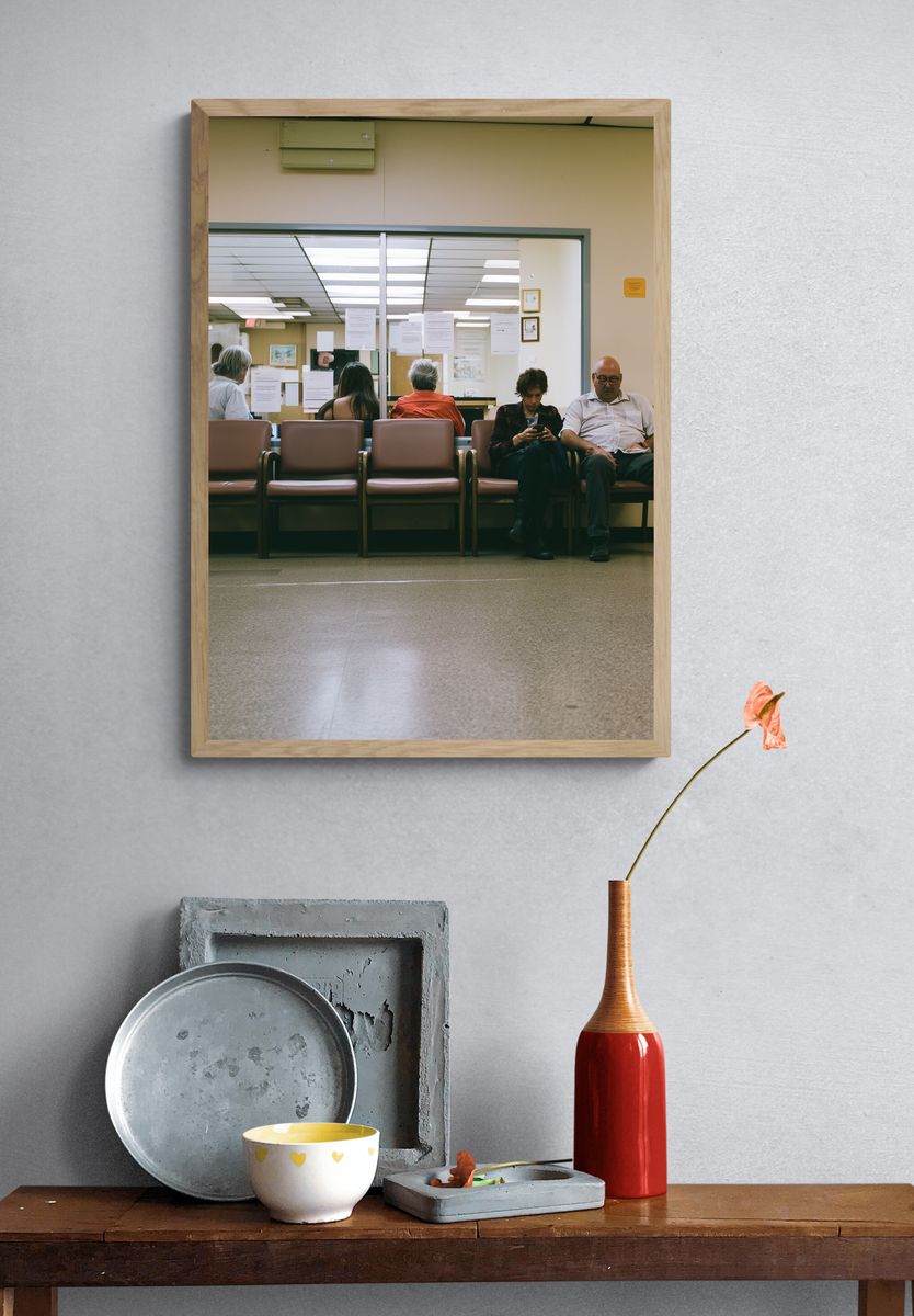 Waiting Room Scene Photography Poster. — room view 3