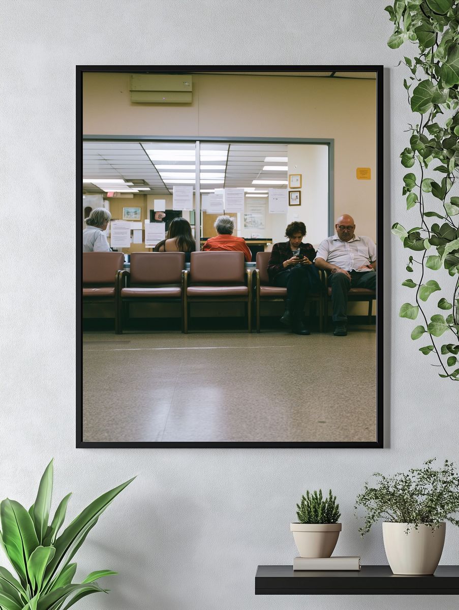 Waiting Room Scene Photography Poster. — room view 4