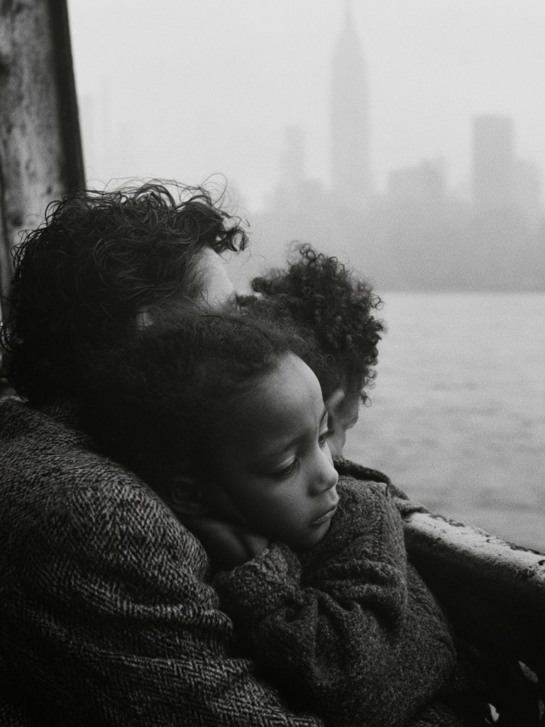 Foggy River Family Portrait Print. poster — photography art