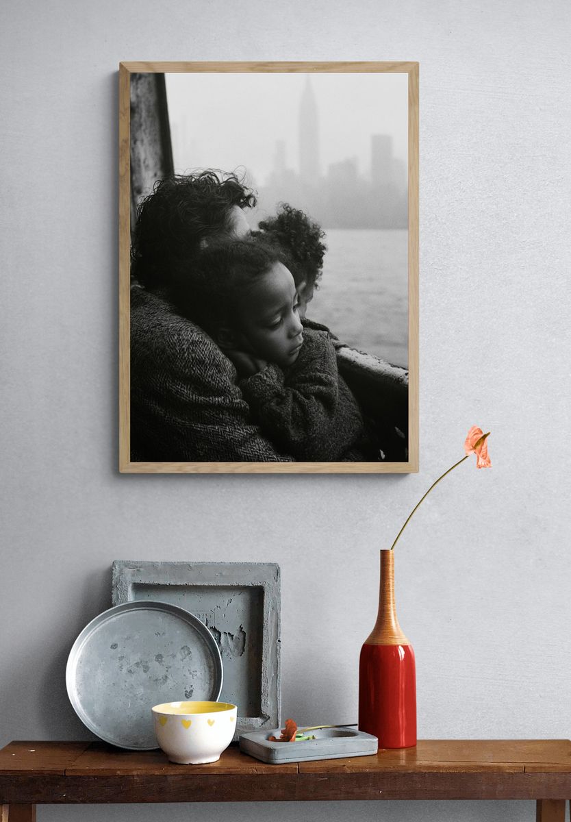 Foggy River Family Portrait Print. — room view 3