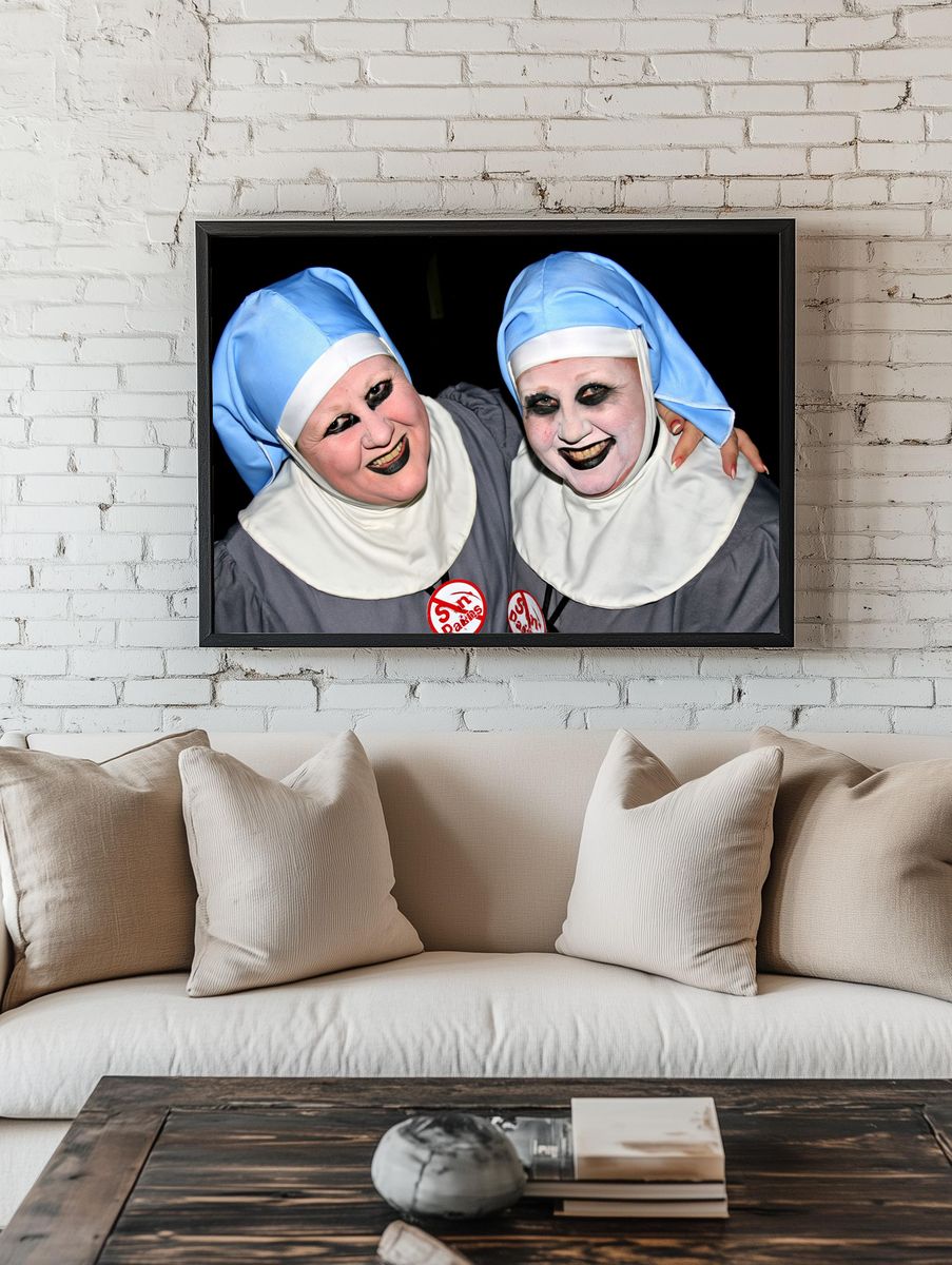 Twisted Nuns Portrait Poster. room preview