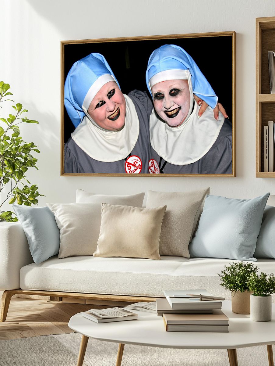 Twisted Nuns Portrait Poster. — room view 2