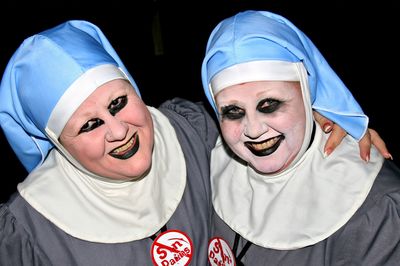 Twisted Nuns Portrait Poster. poster