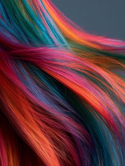 Rainbow Hair Flow Photography Poster.