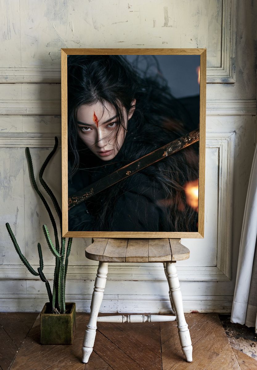 Warrior Portrait Photography Poster. room preview