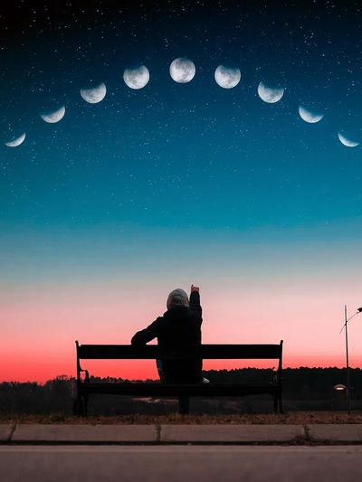 Moon Phases Twilight Poster. poster print