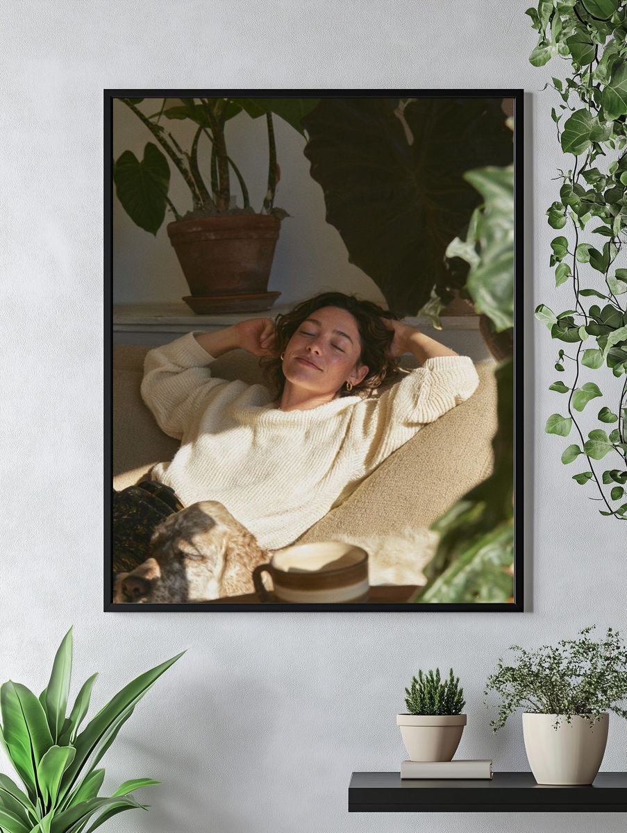 Relaxed Home Portrait Photography Poster. — room view 4