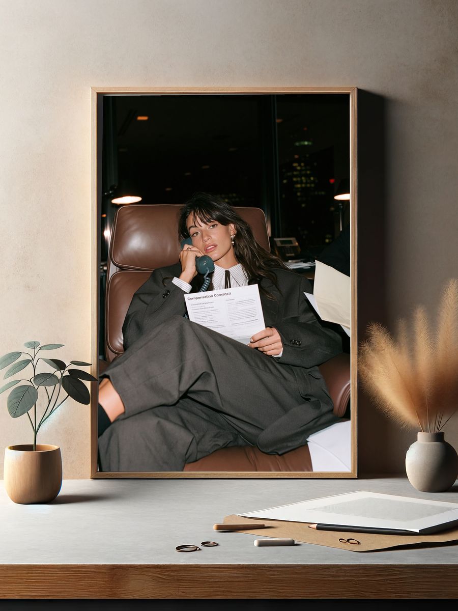 Office Call Fashion Photography Poster. — room view 2