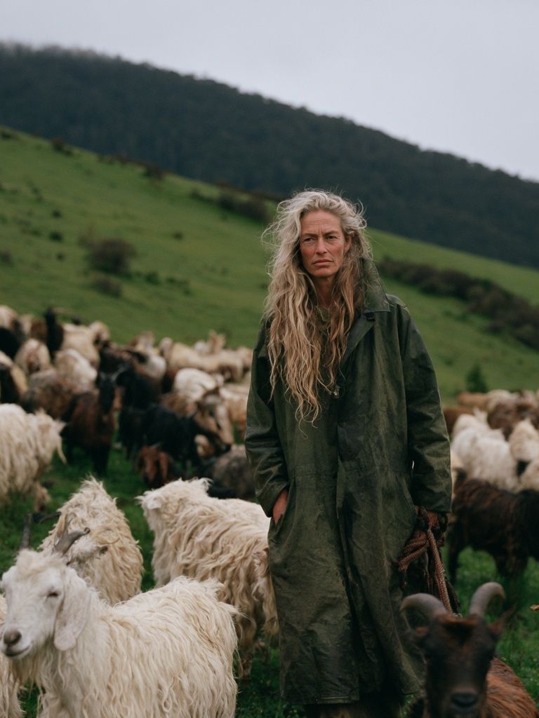 Shepherd in Green Hills Photography Poster. poster — photography art