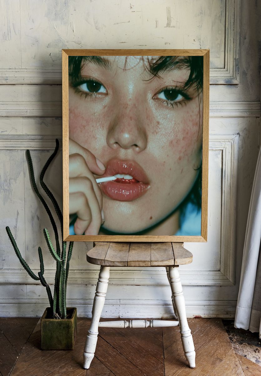 Moody Portrait Photography Poster. room preview