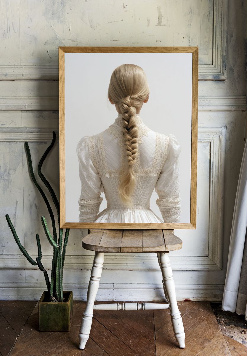 Braided Portrait Photography Poster. — room view 1