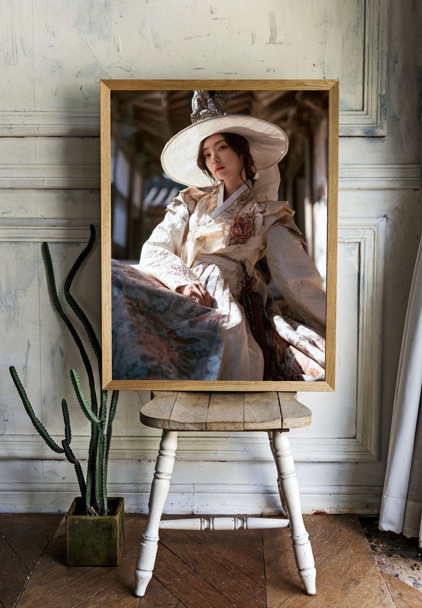 Hanbok Portrait Fashion Poster. — room view 1