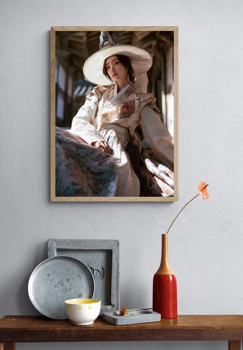 Hanbok Portrait Fashion Poster. — room view 3