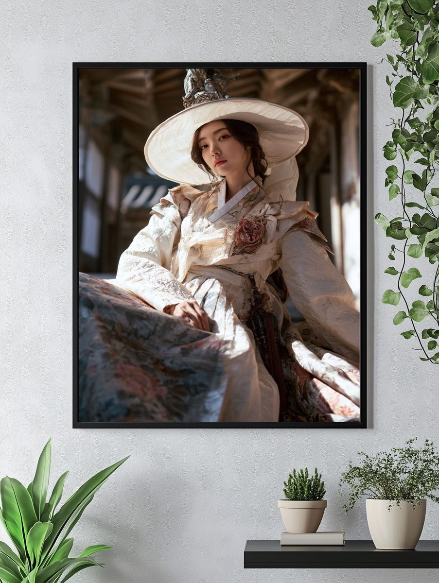 Hanbok Portrait Fashion Poster. — room view 4