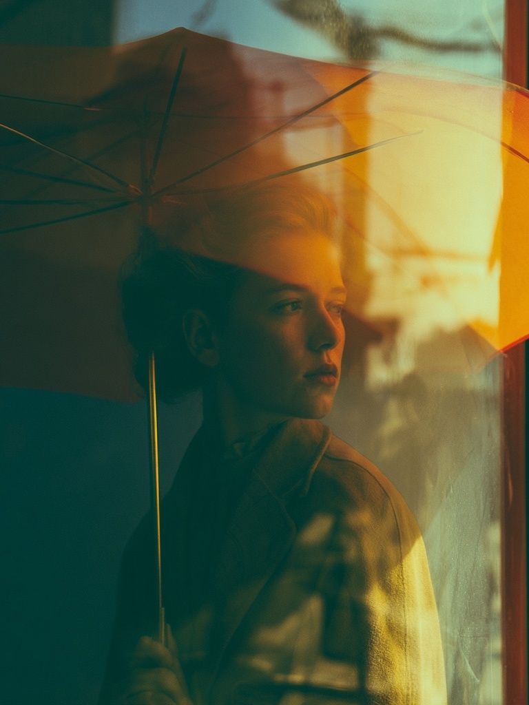 Boy with Umbrella Photography Poster. poster — photography art