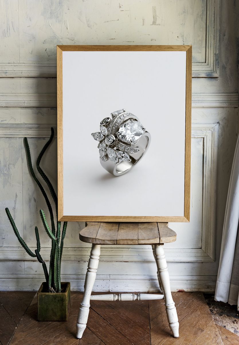 Diamond Ring Photography Poster. — room view 1