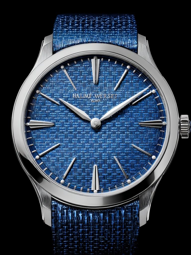 Blue Luxury Watch Photography Poster. poster detail