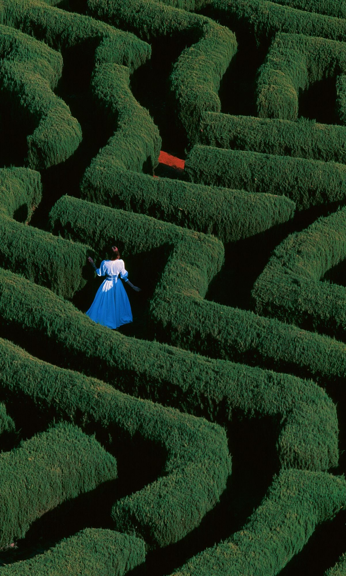 Surreal Maze Woman Photography Poster. poster detail
