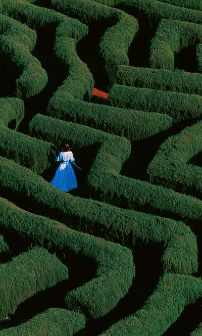 Surreal Maze Woman Photography Poster. poster print