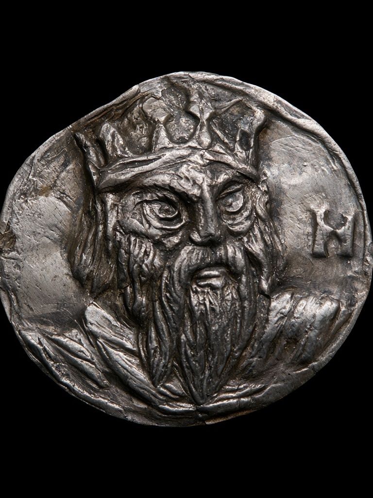 Ancient Warrior Coin Photography Poster. poster detail