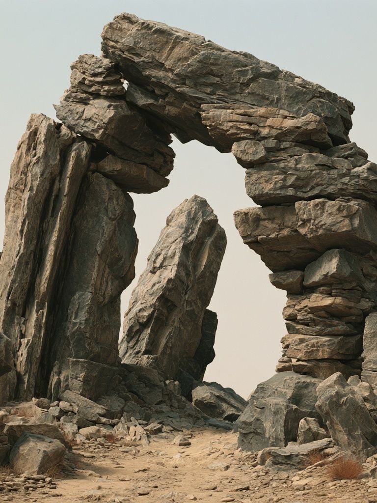 Desert Rock Arch Photography Poster. poster detail