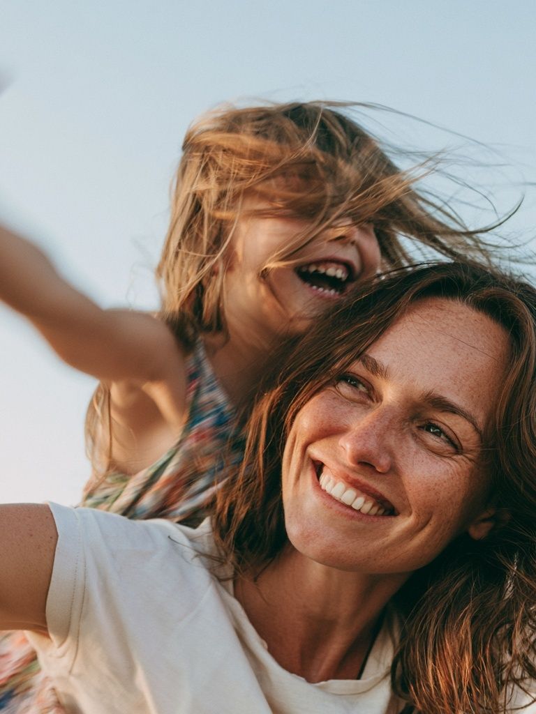 Joyful Mother and Child Photography Poster. poster detail