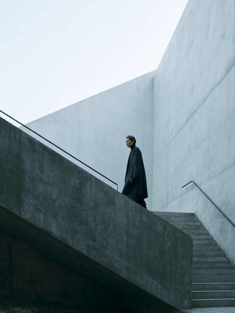 Concrete Stairway Portrait Poster. poster detail