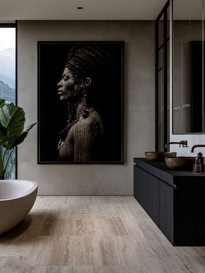 African Woman Portrait Photography Poster.
