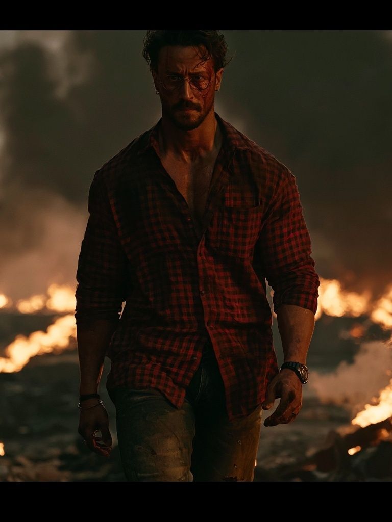 Intense Cinematic Man Poster. poster detail