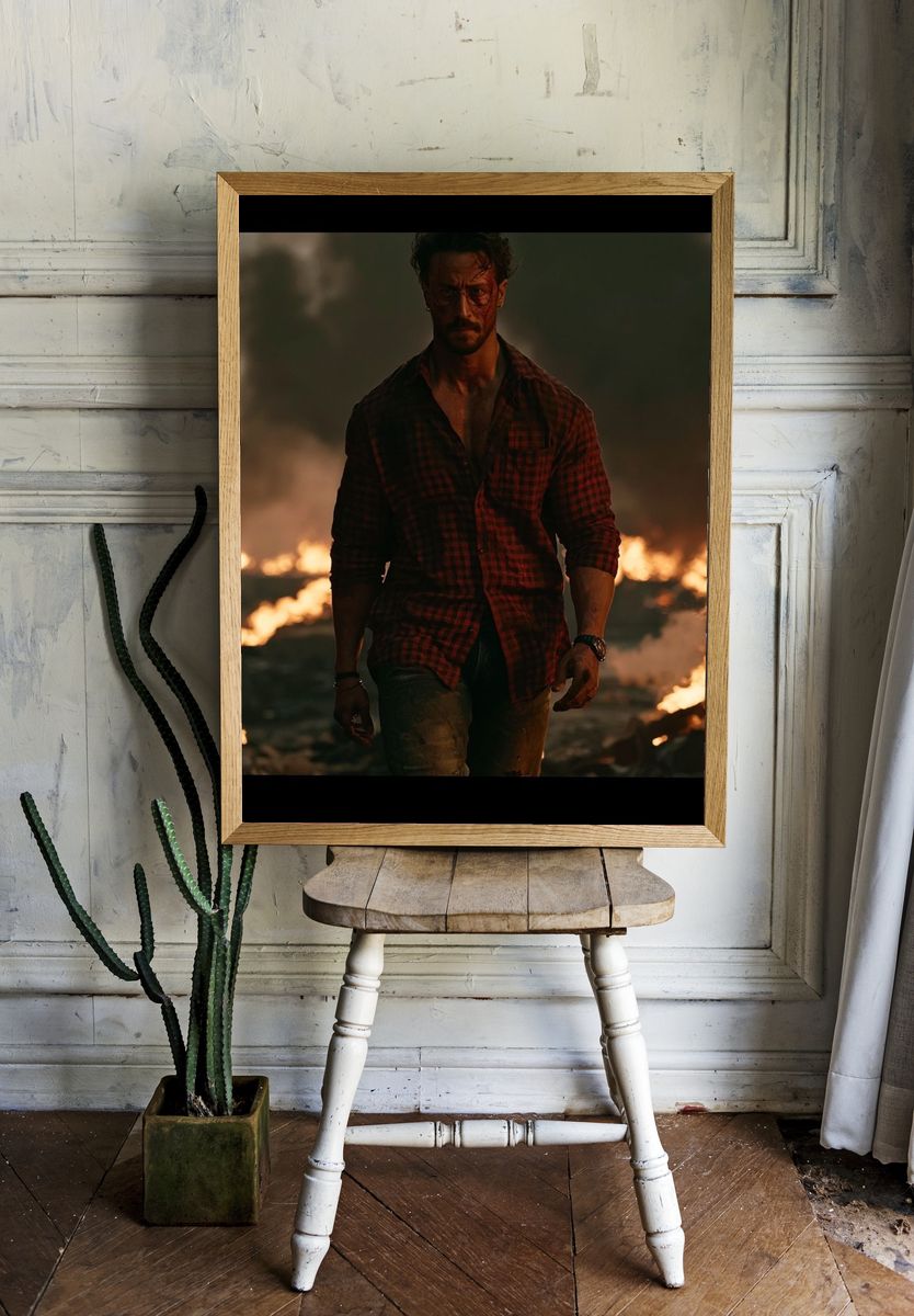 Intense Cinematic Man Poster. — room view 1