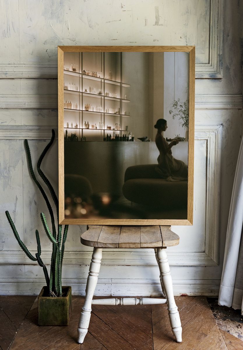 Serene Spa Interior Photography Poster. — room view 1