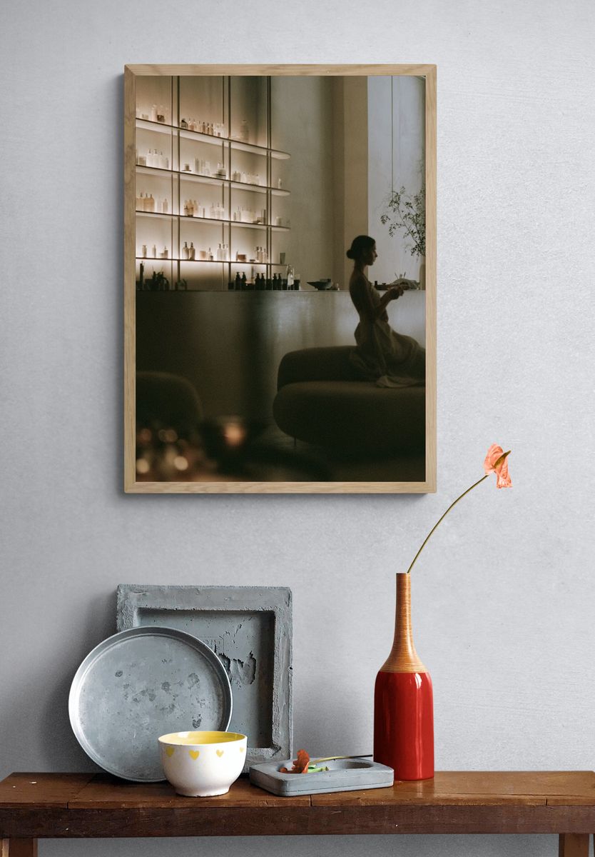 Serene Spa Interior Photography Poster. — room view 3