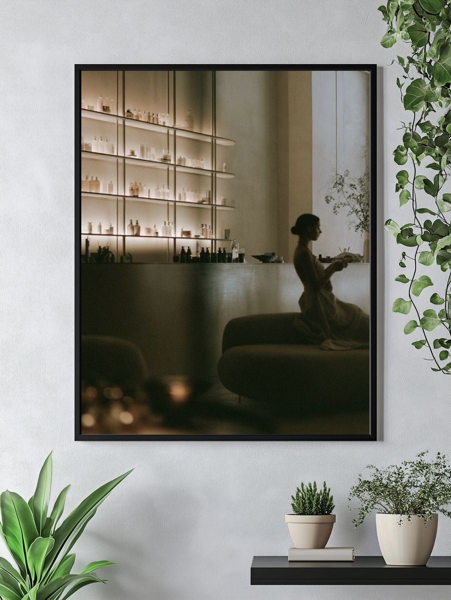 Serene Spa Interior Photography Poster. — room view 4
