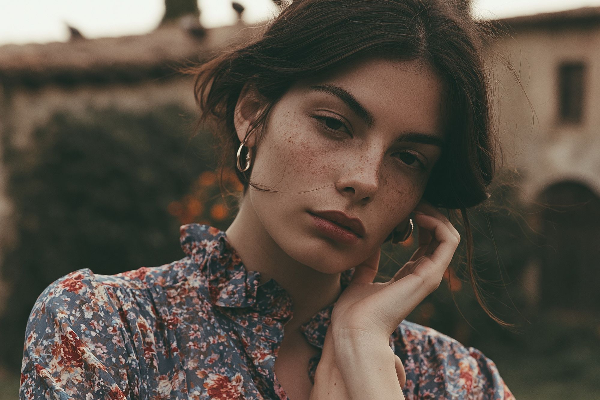Freckled Portrait Photography Poster. poster — photography art