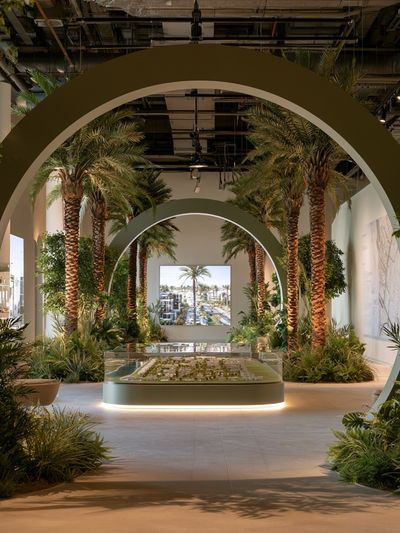 Palm Atrium Interior Photography Poster. poster