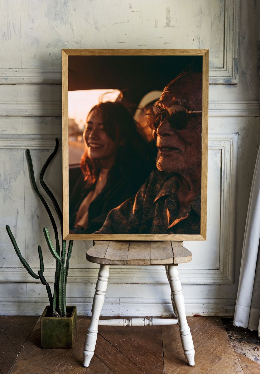 Golden Hour Car Ride Photography Poster. room preview