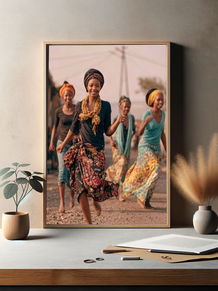 Joyful Village Dance Photography Poster. — room view 2