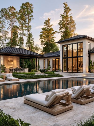 Modern Luxury Villa Photography Poster. poster print