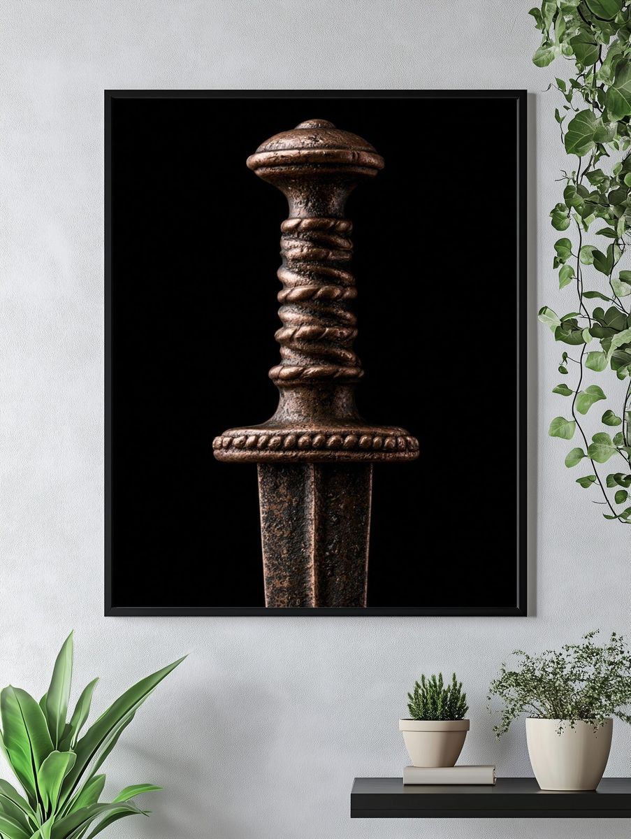 Antique Dagger Photography Print. — room view 4