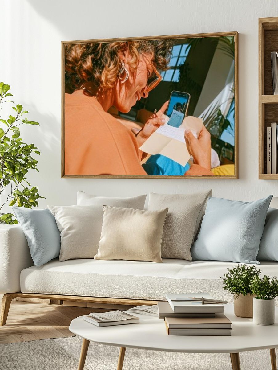 Letter Reading Photography Poster. — room view 2
