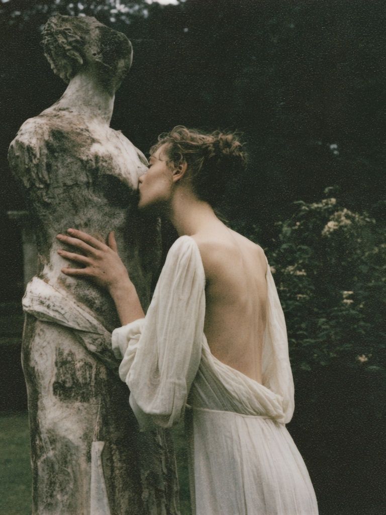 Classical Garden Embrace Photography Poster. poster detail