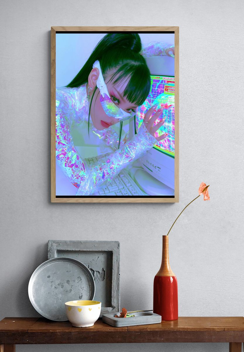 Cyberpunk Portrait Poster. — room view 3