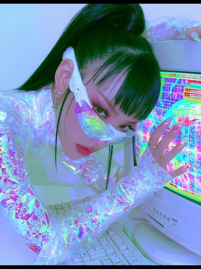 Cyberpunk Portrait Poster. poster