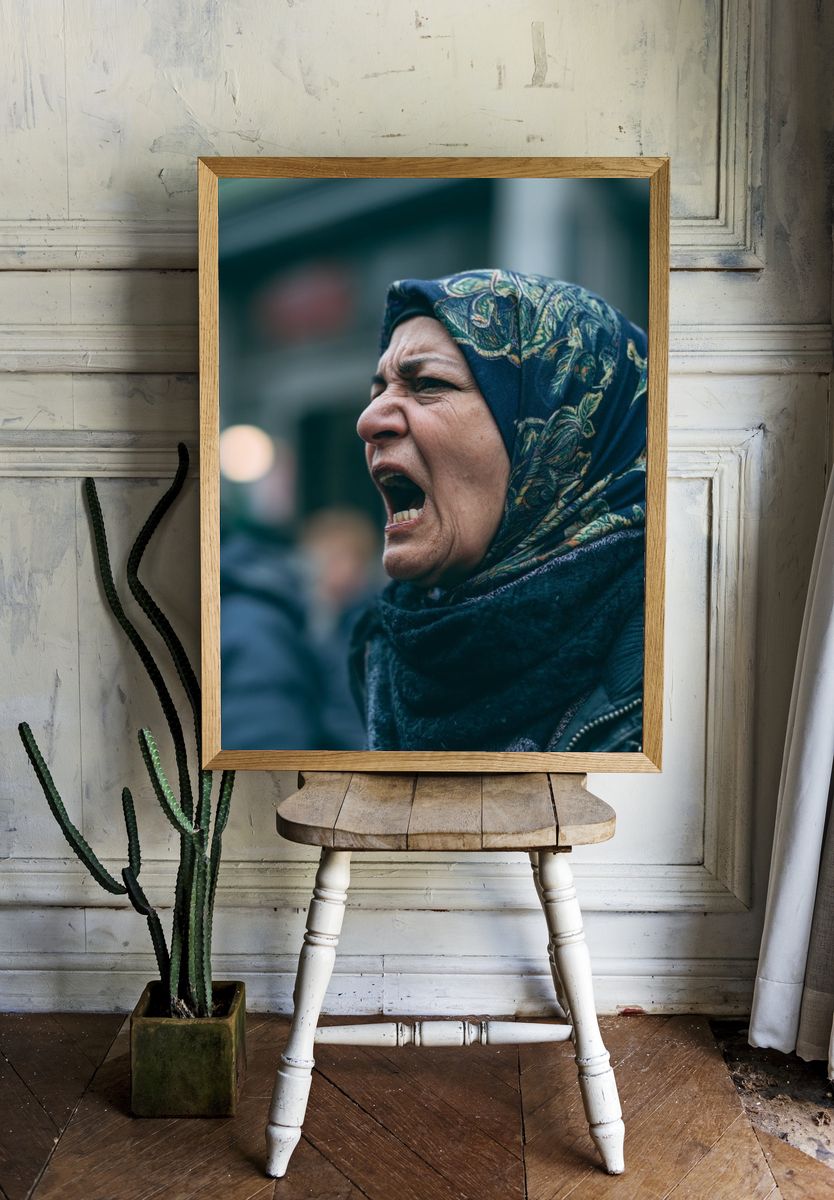Street Portrait Photography Poster. room preview