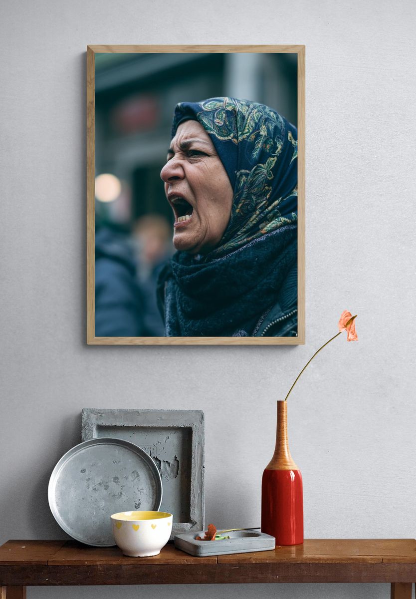 Street Portrait Photography Poster. — room view 3