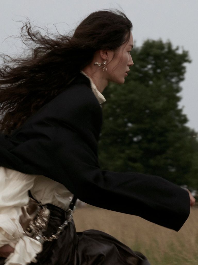 Windblown Woman Portrait Poster. poster — photography art