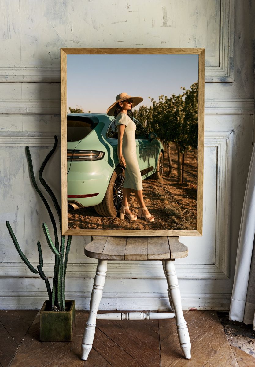 Luxury Car Fashion Photography Poster. — room view 1