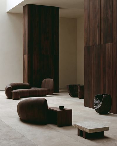 Minimalist Wood Interior Photography Poster. poster