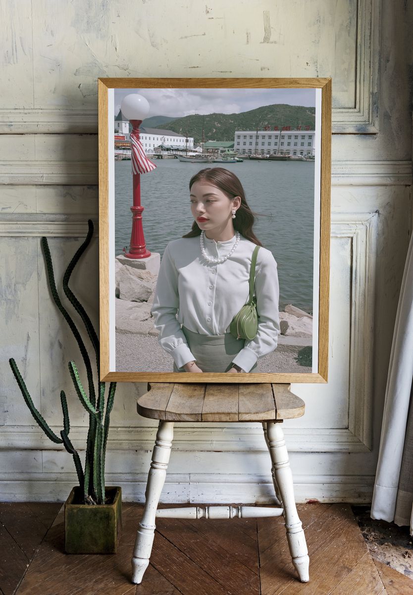 Harbor Portrait Photography Poster. room preview